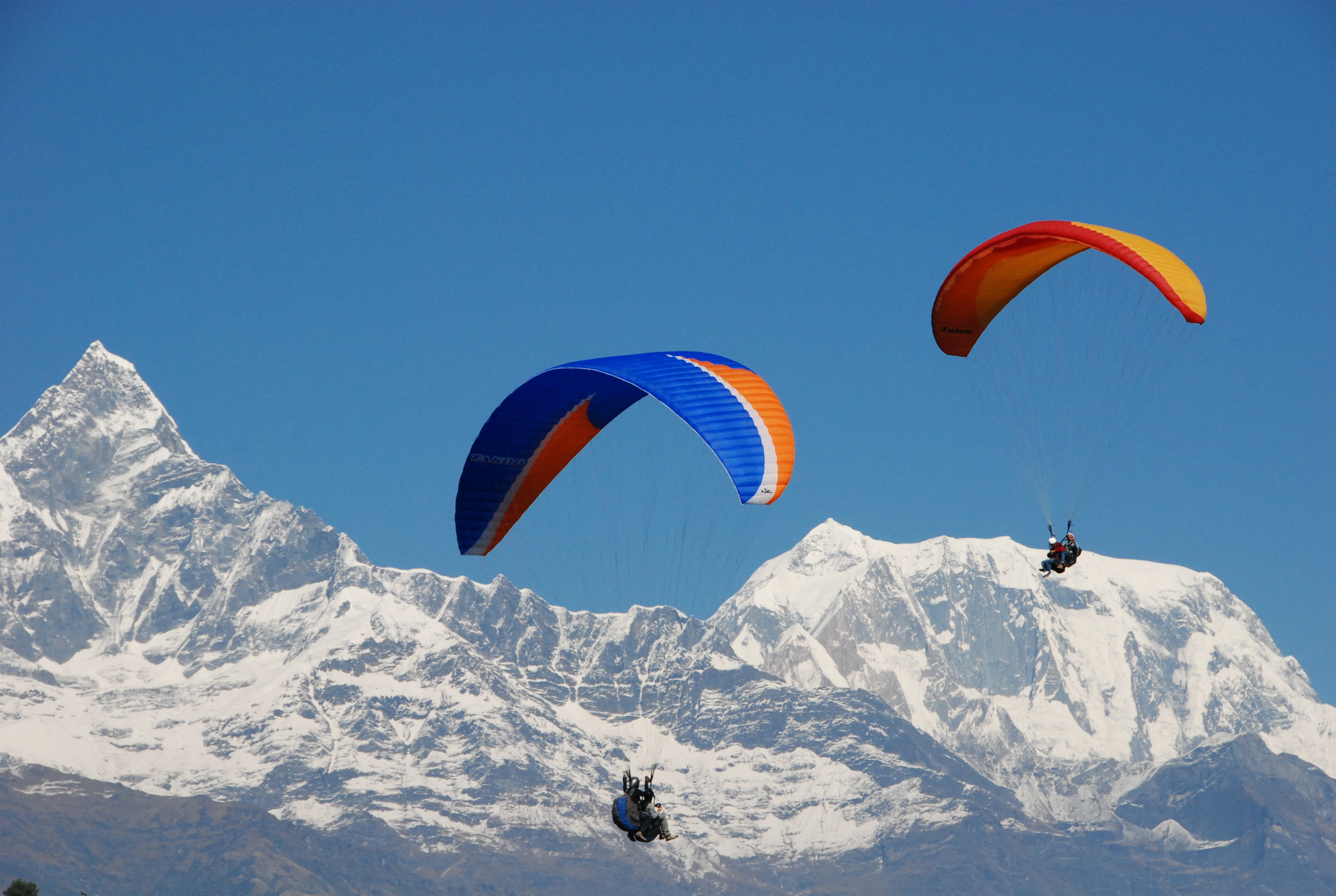 Paragliding over Pokhara